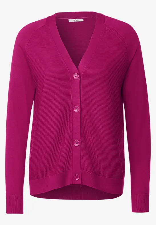CECIL Cardigan en tricot fin structuré 